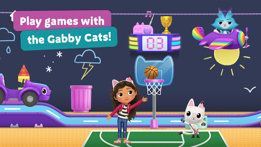 Gabbys Dollhouse: Games & Cats screenshot 2