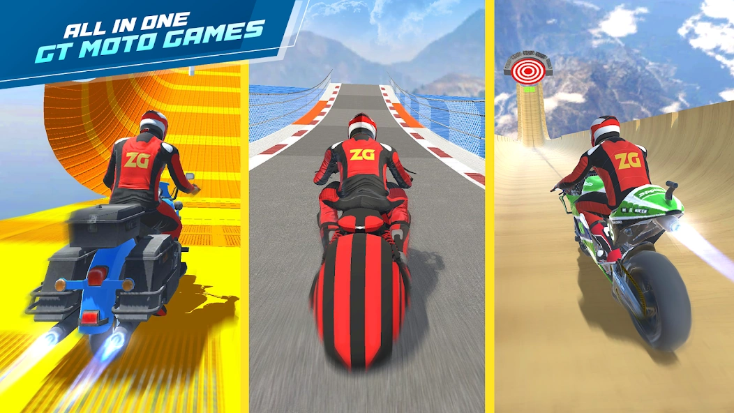 GT Moto Stunt 3D: Driving Game screenshot 3