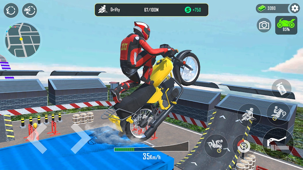 GT Moto Stunt 3D: Driving Game screenshot 5