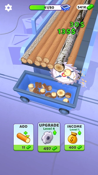 Idle Cutter: Wood Slice screenshot 1