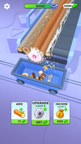 Idle Cutter: Wood Slice screenshot 2
