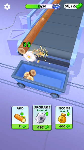 Idle Cutter: Wood Slice screenshot 3