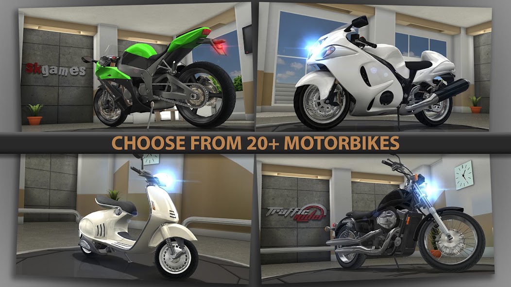 Traffic Bike Driving Simulator screenshot 5