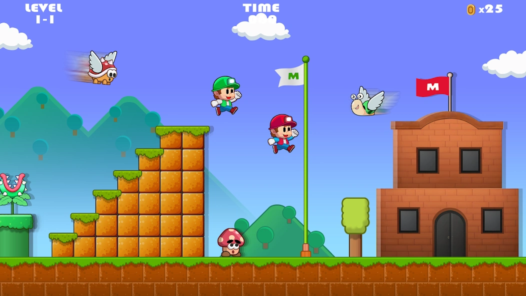 Super Mano Bros - Jungle World screenshot 1