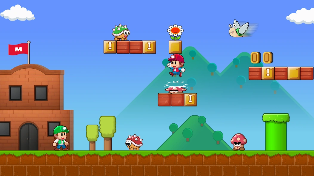Super Mano Bros - Jungle World screenshot 2