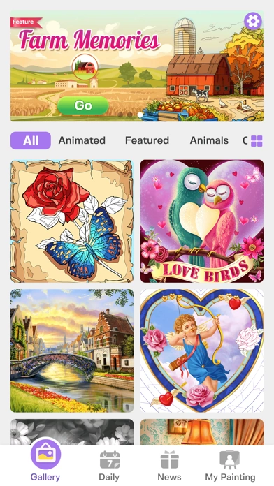 Tap Color Pro: Color By Number screenshot 1